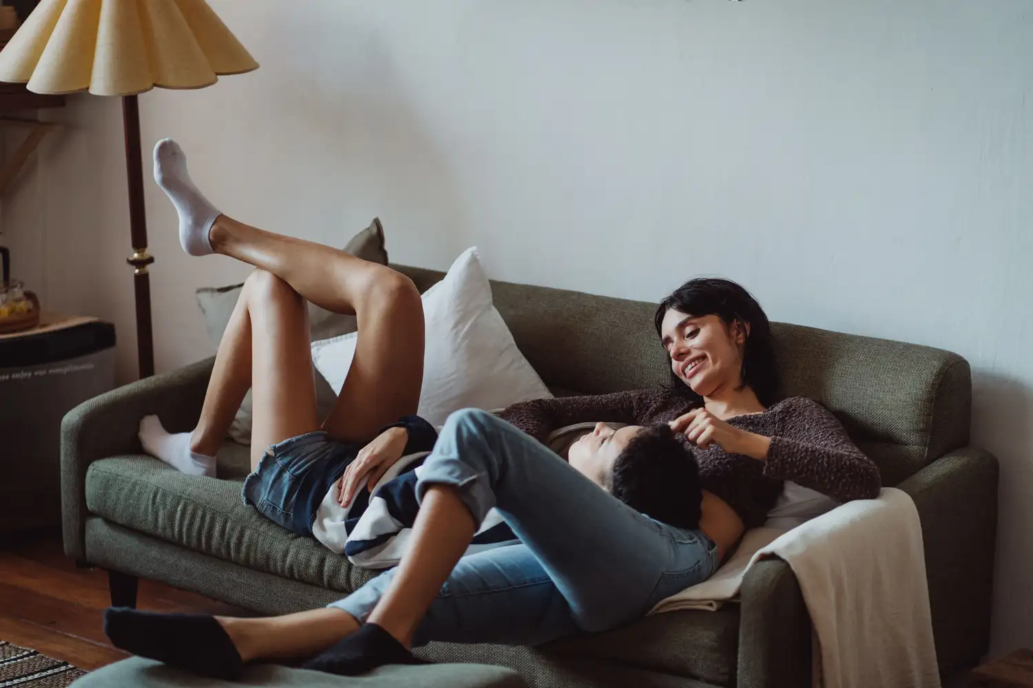 A couple weighing up a decision together